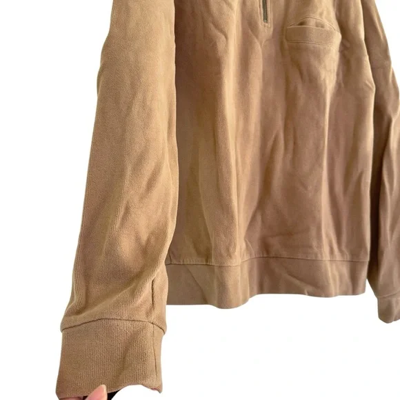 Banana Republic Turtleneck Mens Tan Long Sleeve Pullover Sweater Size M - Picture 4 of 10